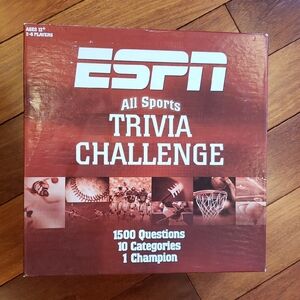 ESPN All Sports Trivia Game. Board Game.